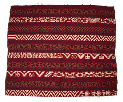 Lot 244 - An Uzbek gajeri kilim of bold graphic design...