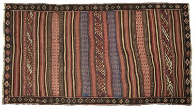 Lot 238 - A Northwest Afghan tribal Baluch kilim with...