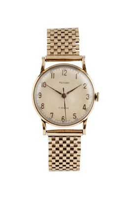 Lot 103 - A bracelet watch, the circular cream dial with...