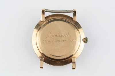 Lot 110 - A watch head by Omega, the circular dial with...