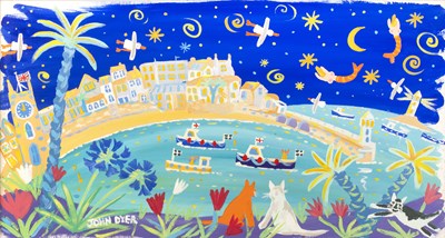 Lot 219 - John Dyer (b.1968) 'Summertime nights', oil on...