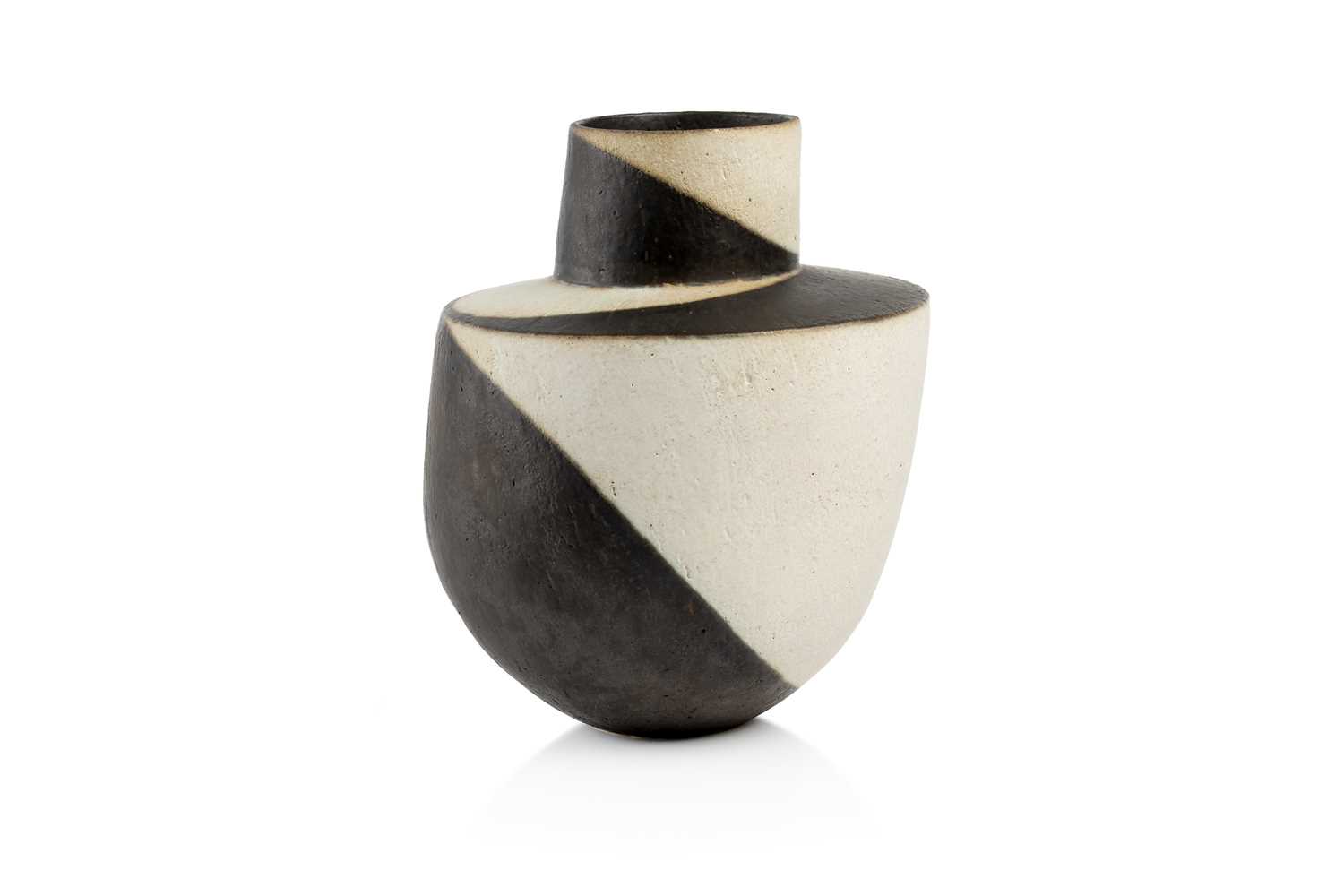 Lot John Ward (1938-2023) Angular vessel black and...