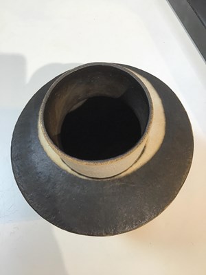 Lot 514 - John Ward (1938-2023) Angular vessel black and...