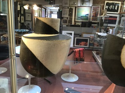 Lot 514 - John Ward (1938-2023) Angular vessel black and...