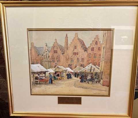 Lot 151 - Charles Hannaford (1863-1955) Cloth Market,...