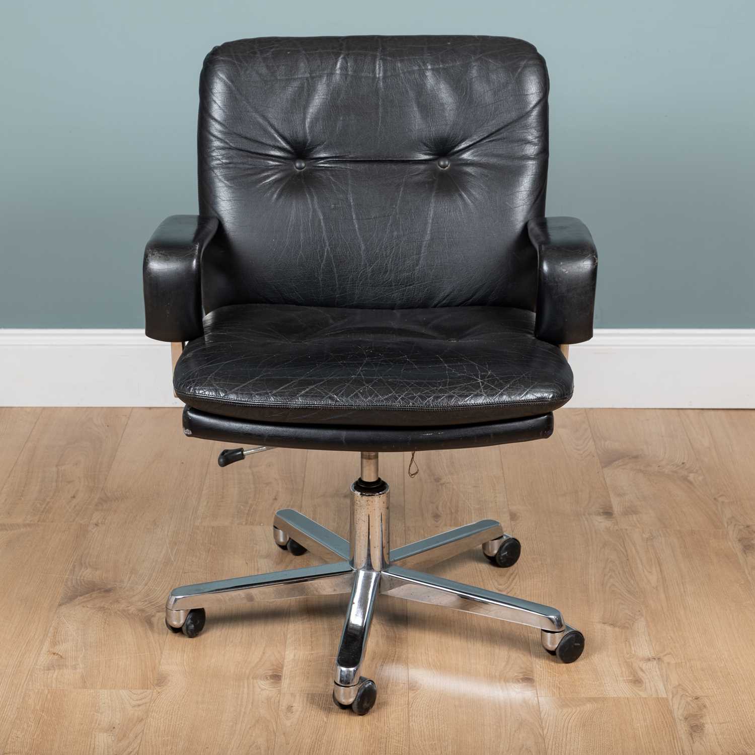 Lot 166 - A mid-20th century desk chair, possibly by Karl Eric Ekselius