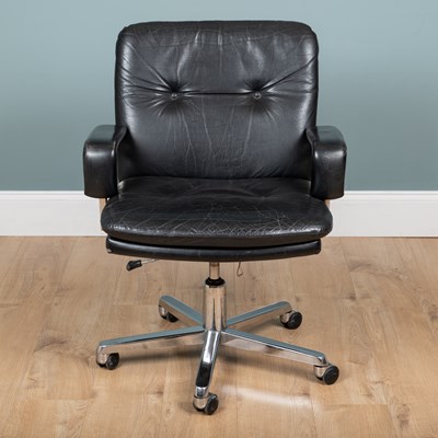 Lot 166 - A mid-20th century desk chair, possibly by Karl Eric Ekselius
