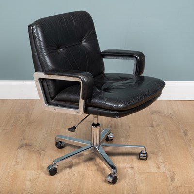 Lot 166 - A mid-20th century desk chair, possibly by Karl Eric Ekselius