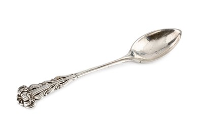 Lot An Arts & Crafts silver spoon by Omar Ramsden,...