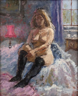 Lot 286 - Bernard Dunstan (1920-2017) Dressing oil on...
