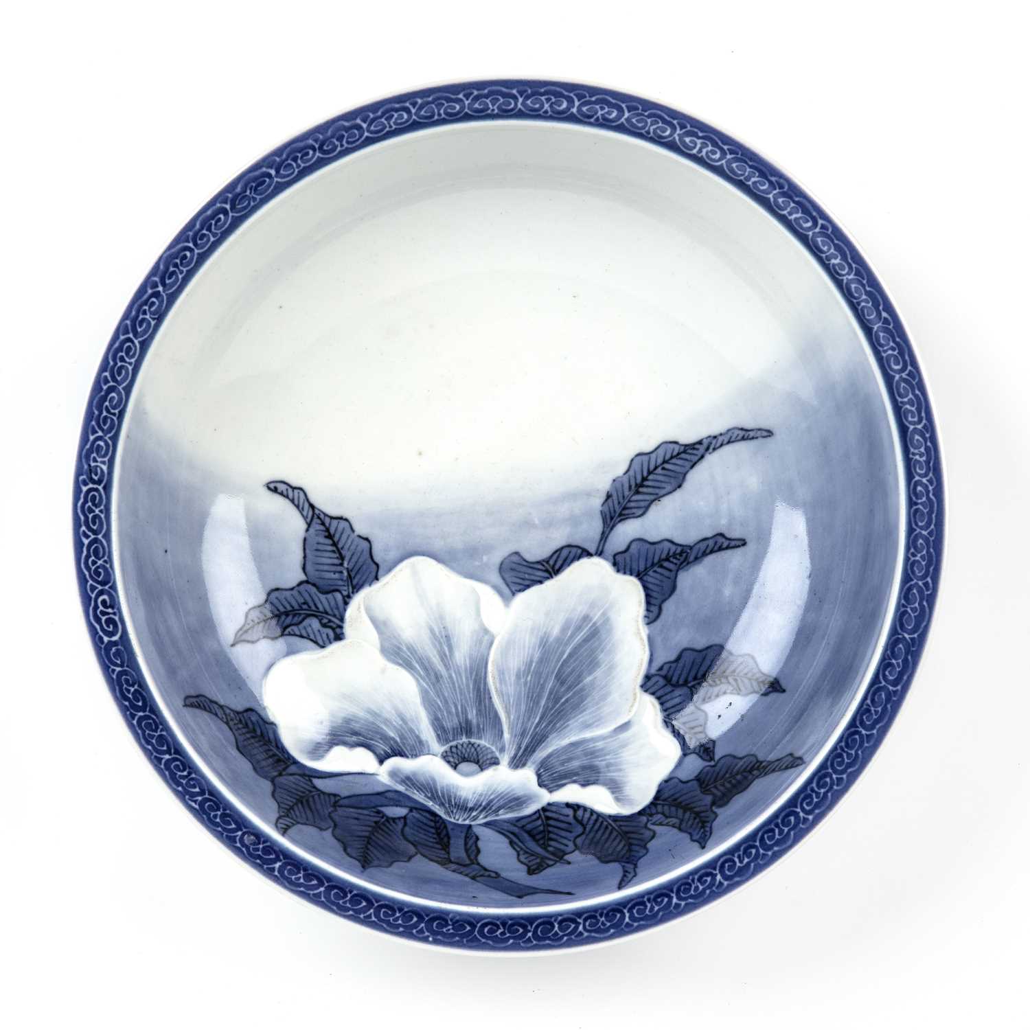 Lot 241 - Nabeshima blue and white dish Japanese, Edo...