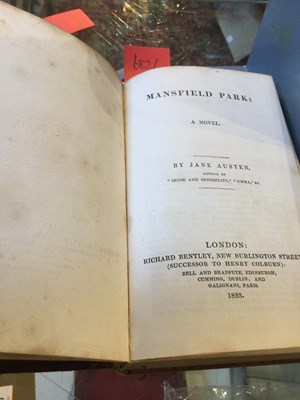 Lot 682 - AUSTEN (JANE) 'Mansfield Park' 1st Illustrated...