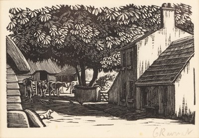 Lot 110 - Gwen Raverat (1885-1957) Back of the Farm,...