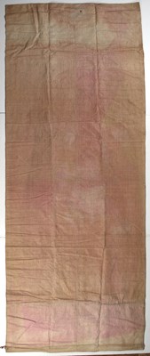 Lot 229 - Large red silk panel Chinese embroidered with...