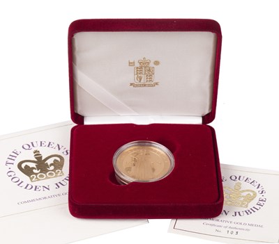 Lot 316 - A Queen Elizabeth II golden jubilee 22 carat...