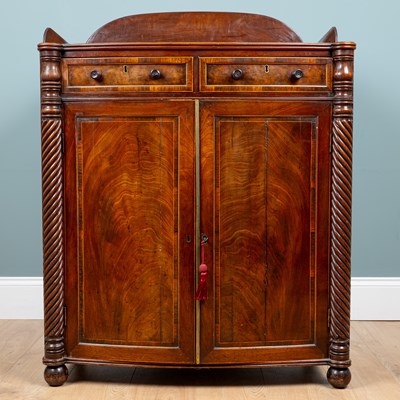 Lot 446 - A Regency mahogany side cabinet