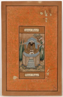 Lot 482 - Miniature painting Persian, 19th/early 20th...