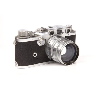 Lot 311 - A Leica IIIc 1949 camera 470435 with a Leitz...