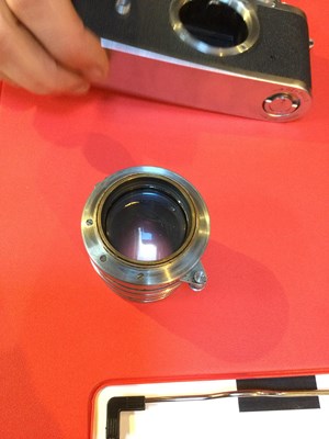 Lot 311 - A Leica IIIc 1949 camera 470435 with a Leitz...