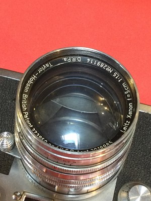Lot 311 - A Leica IIIc 1949 camera 470435 with a Leitz...