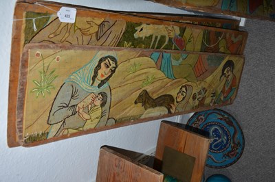 Lot 425 - Seven Ispahan carpet cartoon boards Iran,...