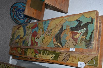 Lot 425 - Seven Ispahan carpet cartoon boards Iran,...