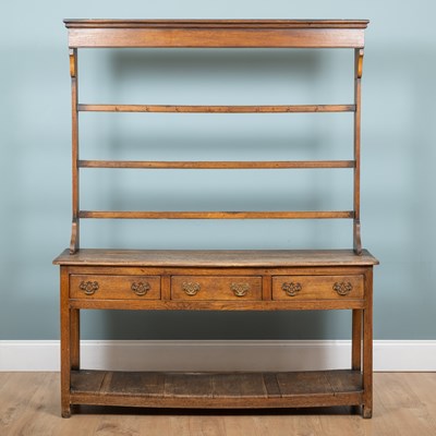 Lot An early 20th century oak dresser