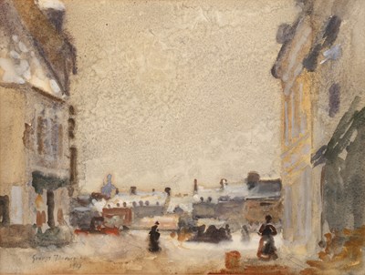 Lot 121 - George Thomson (Scottish, 1860-1939) 'Village...