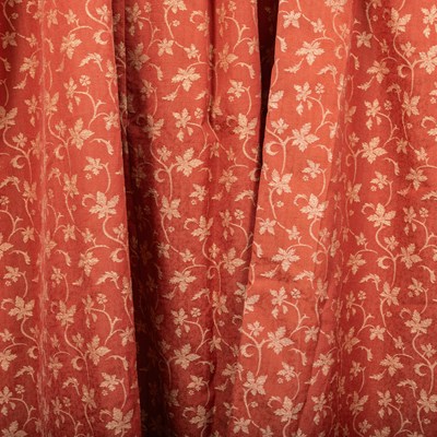 Lot 1305 - Two pairs of interlined curtains