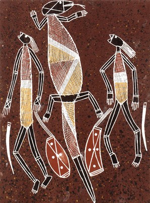 Lot 122 - Jacky Namandali (Contemporary) 'Mimi spirits,...