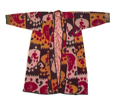 Lot 257 - An Uzbek man’s coat ‘Khalat’, probably Bukhara...