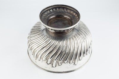 Lot 172 - A late Victorian silver punch bowl, having...
