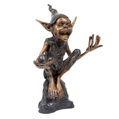 Lot 1401 - A bronze sculpture of a pixie