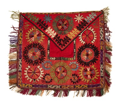 Lot 266 - An Uzbek Lakai tribe mirror bag with false...