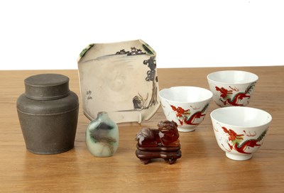 Lot 454 - Small group of pieces Chinese and Japanese...