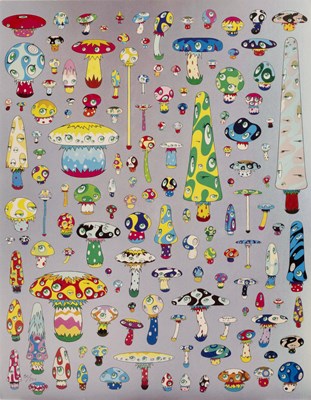 Lot 434 - Takashi Murakami (b.1962) Posi Mushrooms, 2015...