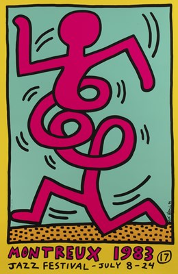 Lot 431 - Keith Haring (1958-1990) Montreux Jazz De...