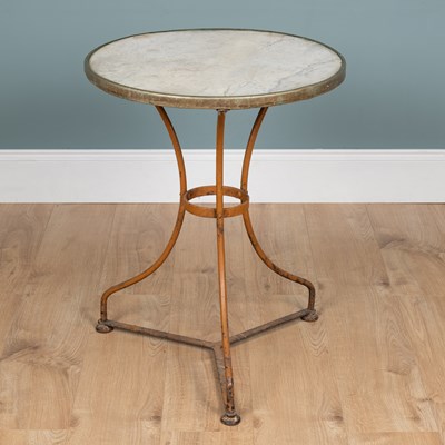 Lot 227 - A marble topped Arras style occasional table