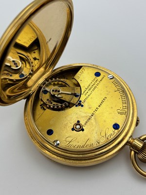 Lot 114 - A late Victorian 18ct gold open face pocket...