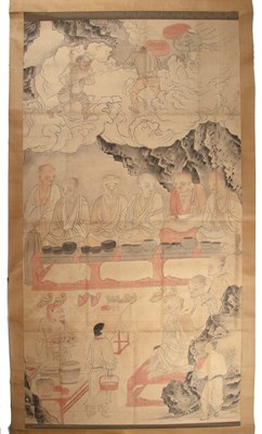 Lot 483 - Large scroll Japanese, 18th Century most...
