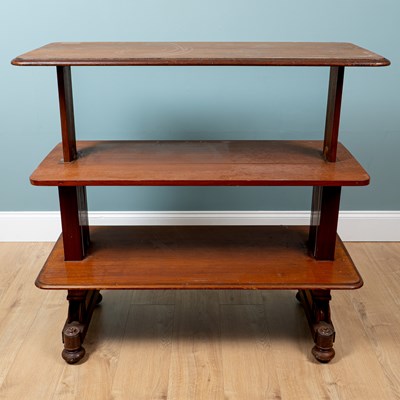 Lot 358 - A Victorian mahogany adjustable three tier buffet