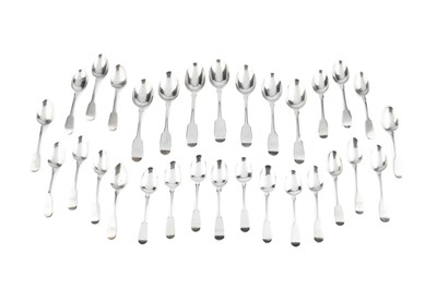 Lot 224 - A collection of mainly 19th century silver...