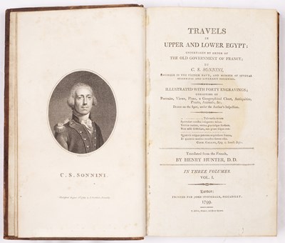 Lot 592 - SONNINI (C.S.) HUNTER ( HENRY) Trans. 'Travels...