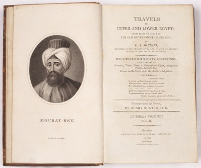 Lot 592 - SONNINI (C.S.) HUNTER ( HENRY) Trans. 'Travels...