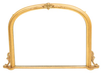 Lot 464 - A Victorian-style gilt overmantel mirror