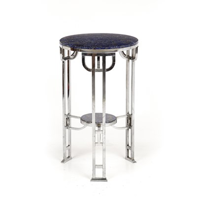 Lot 952 - Art Deco Two-tier occasional table lapis...