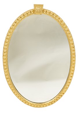 Lot 498 - An 18th century Irish-style gilt oval wall mirror