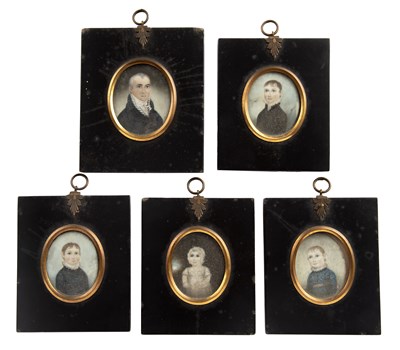 Lot 496 - English School (early 19th century) A group of...