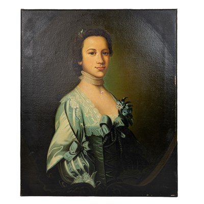 Lot 1101 - A Georgian-style half-length portrait