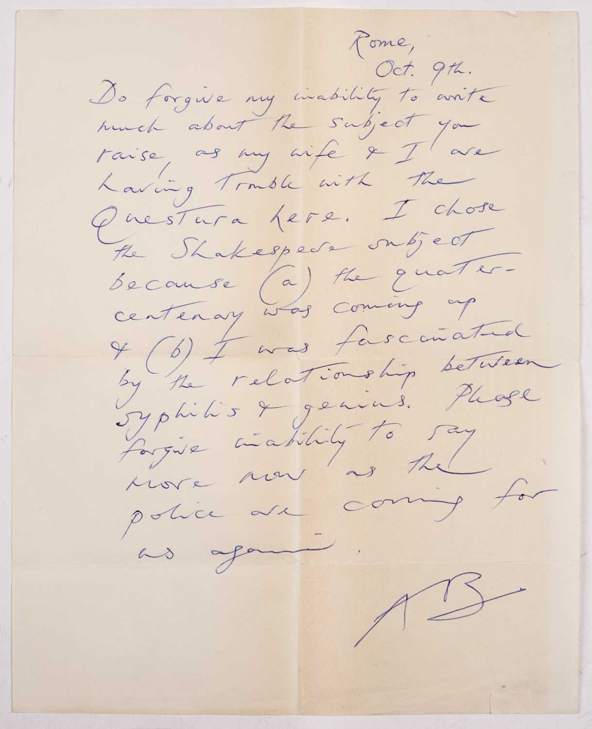 Lot 659 - BURGESS (ANTHONY) English Writer 1917-1933 A...